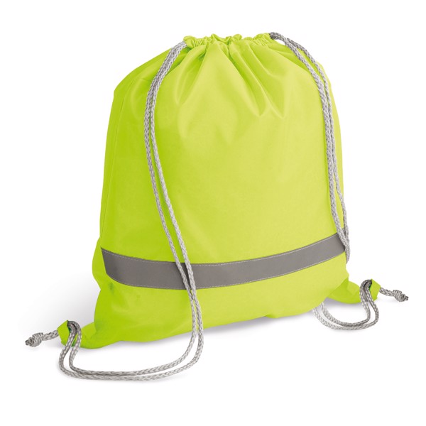 RULES. Saco tipo mochila em 210D - Amarelo