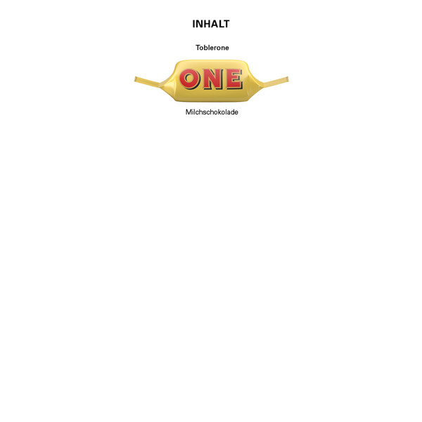 Promotional triangle, Toblerone tiny single