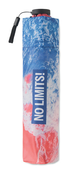 All-over printed Light weight (100gr) folding pocket umbrella - Full colour