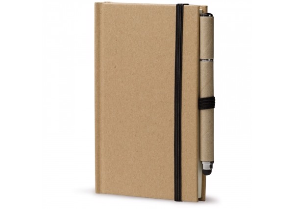 Cardboard notebook A6 + pen LT87949