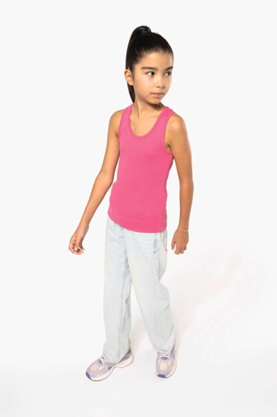 Girls' Vest - White / 8/10