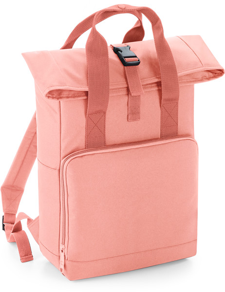 Roll-Top Backpack with Double Handle BagBase | BG 118 - Blush Pink / onesize