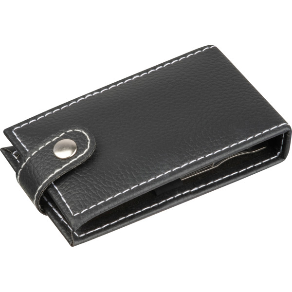 DEBORAH Set manichiură 7 piese în etui de piele - Black