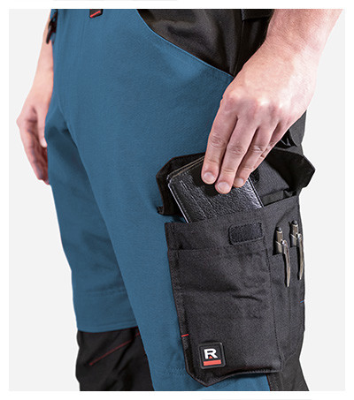 Pracovné Nohavice Pánske Rimeck® Vertex - Petrol Blue / 48 long