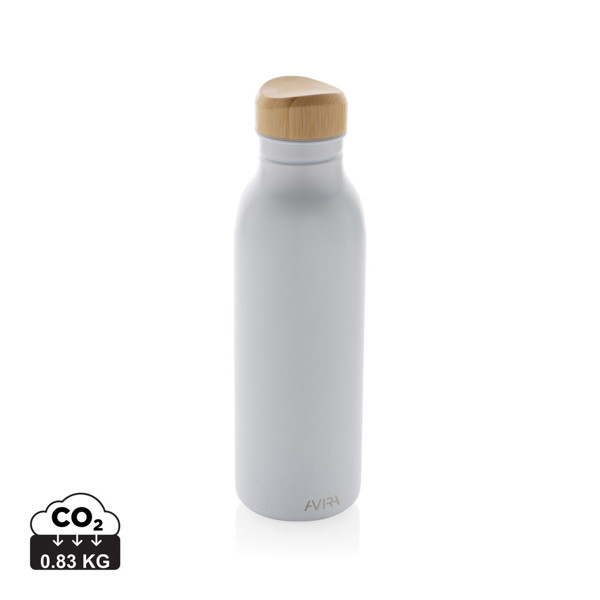 Avira Alcor RCS reciklirana čelična boca za vodu (jednostruka stijenka) 600 ml - Bijela