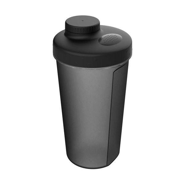 Shaker "Energy", 0.60L - Transparent-Grey / Black