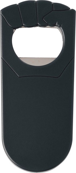 Bottle opener Tay | Plastic | Fist shape - black