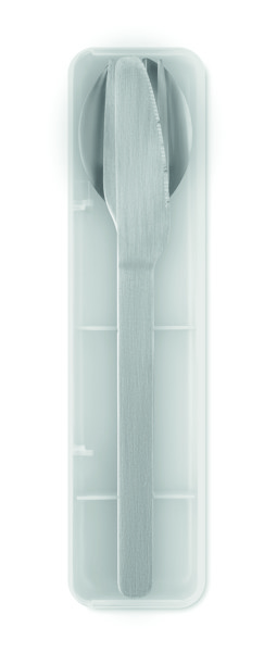 Stainless steel cutlery set Mesteck - White