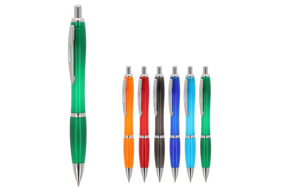 Ball pen Hawaii transparent Ocean Bound Plastic - Transparent Black