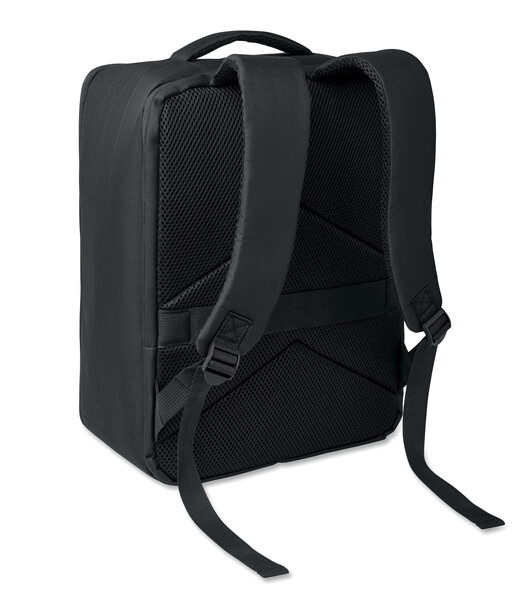 RPET backpack w/vacuum bag 18L Cityflow - Black