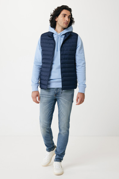 Iqoniq Meru moški telovnik, recikliran poliester - Mornarica / 2XL