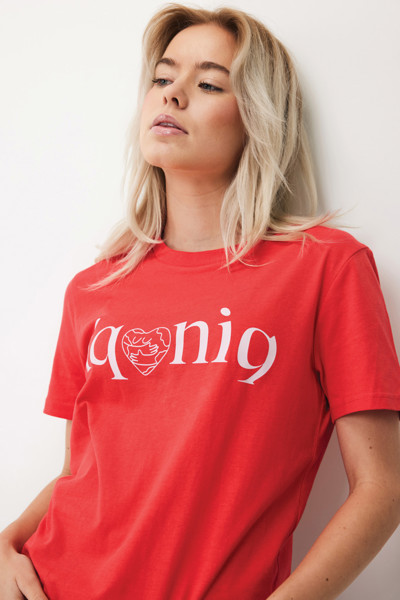 Tričko Iqoniq Brett z recykl. bavlny - Luscious Red / L