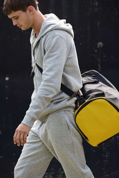 Bicolor Sport Bag - Forest Green / Light Grey / M