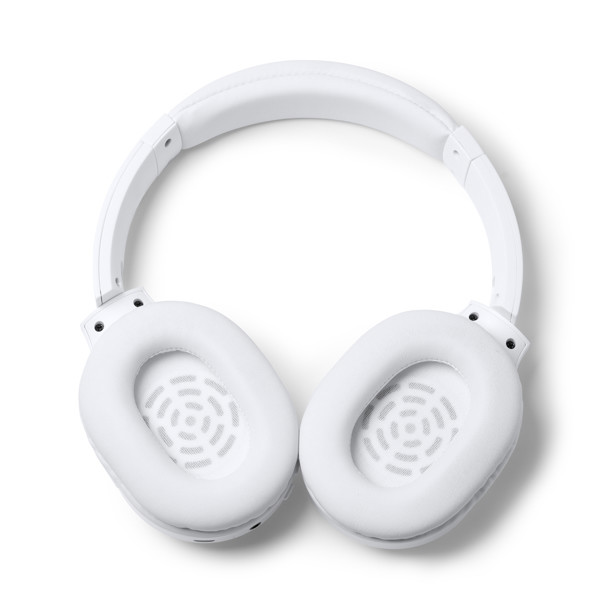 Wireless headphones personalised in recycled ABS and bamboo with Bluetooth and built-in microphone