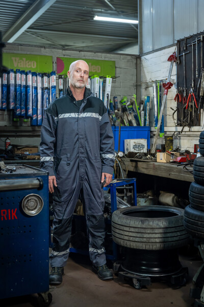 7601 COVERALL PGL Grey/Black C56
