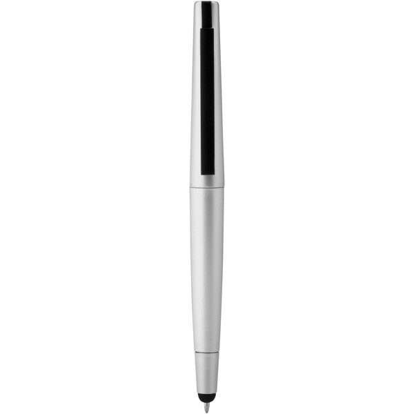 Kuličkové pero a stylus Naju s přenosným diskem 4 GB - Stříbrný / 4GB