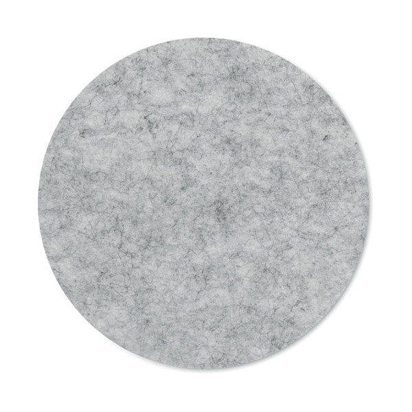 Round coaster in RPET felt Feltster - Grey