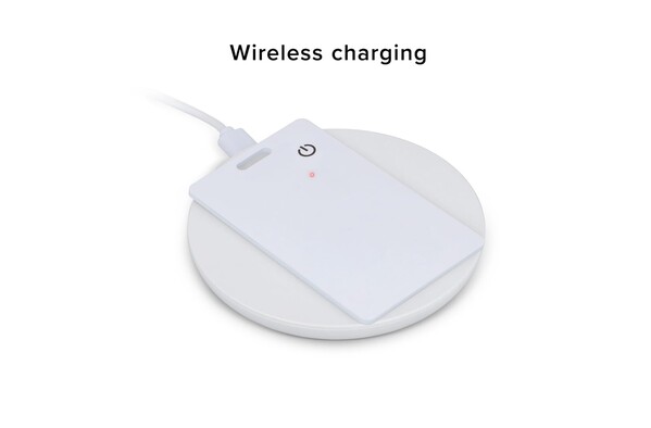 Xoopar ICE-Card Carte de suivi ultra-mince rechargeable - Blanc