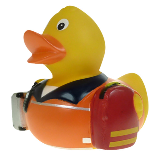 Patito de goma personal de aeropuerto