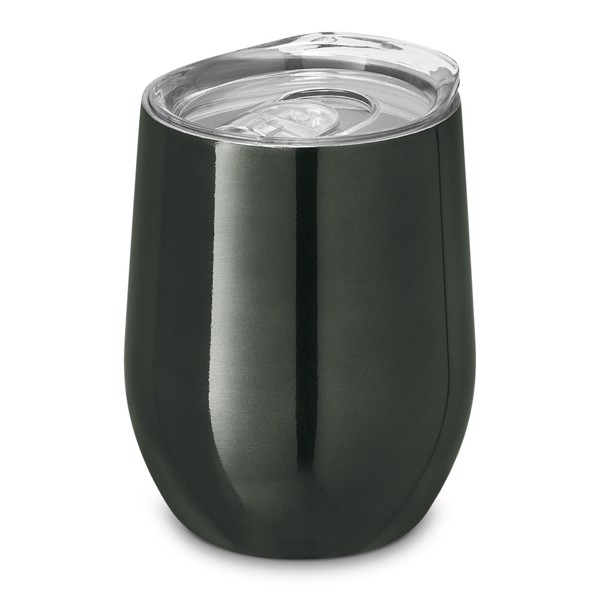 RONDE. Stainless steel travel cup 400 mL - Gun Metal