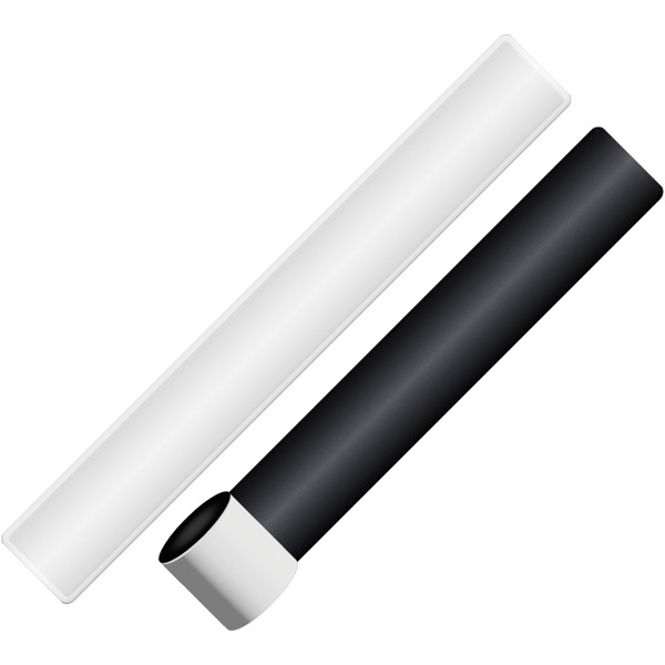 RFX™ 22 cm reflective PVC slap wrap - White