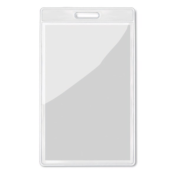 Transparent badge 7,5cmx12,5c Badgo