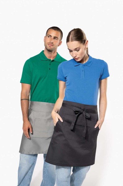 Polycotton Mid-Length Apron - White