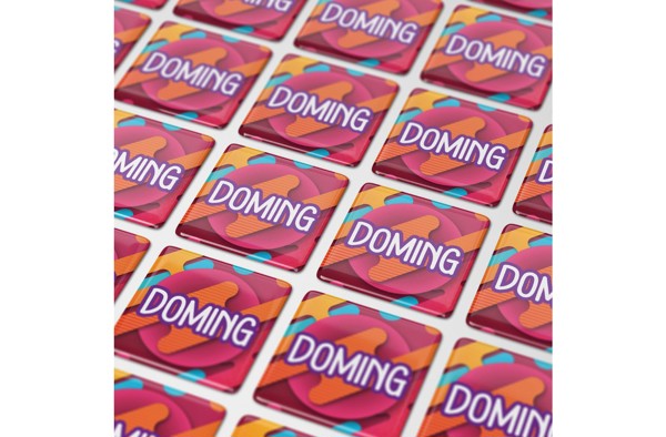 Doming Square 15x15 mm - White