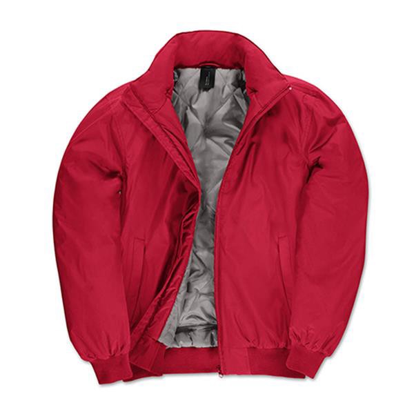 Casaco Crew Bomber Men - Poliéster Pongee - Vermelho / XL