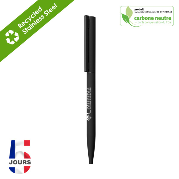 Sari Thin Metal Ballpen Black / Black Rubber / Matte Black