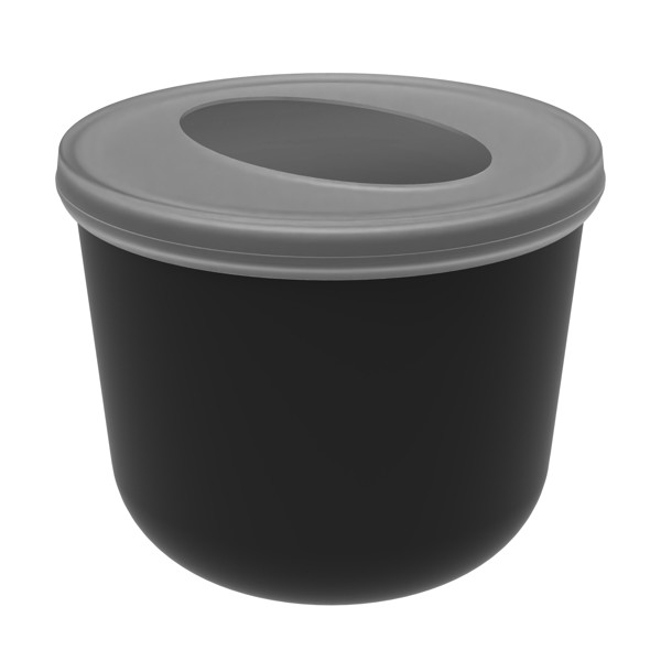 Lunchpot "Togo", 650 Ml - Black / Transparent