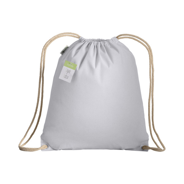 Organic Cotton Drawstring Bag With Reinforced Corners