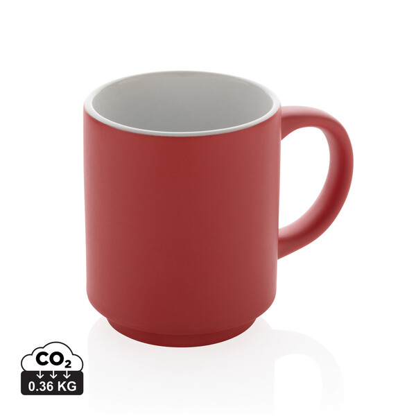 Ceramic stackable mug 180ml - Red
