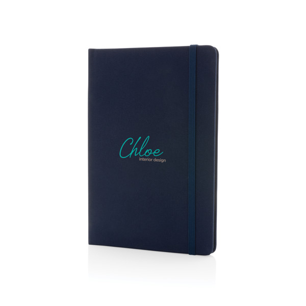 GRS certified RPET A5 notebook - Navy / Navy