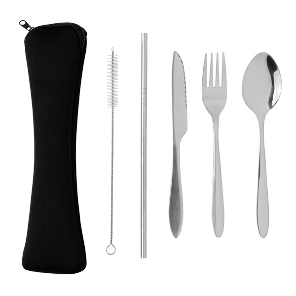 XD - 4 PCS stainless steel re-usable cutlery set