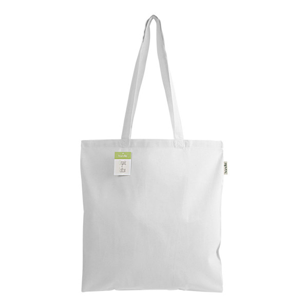 140 G/M2 Organic Cotton Shopping Bag, Long Handles