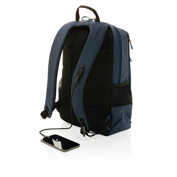 Sac à dos ordinateur portable 15.6' Impact AWARE™ Lima - Bleu Marine / Bleu