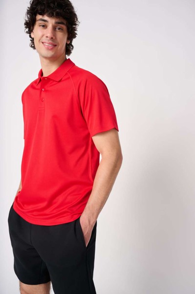 Men's Basic Polyester Polo Shirt - Ideal White / XS