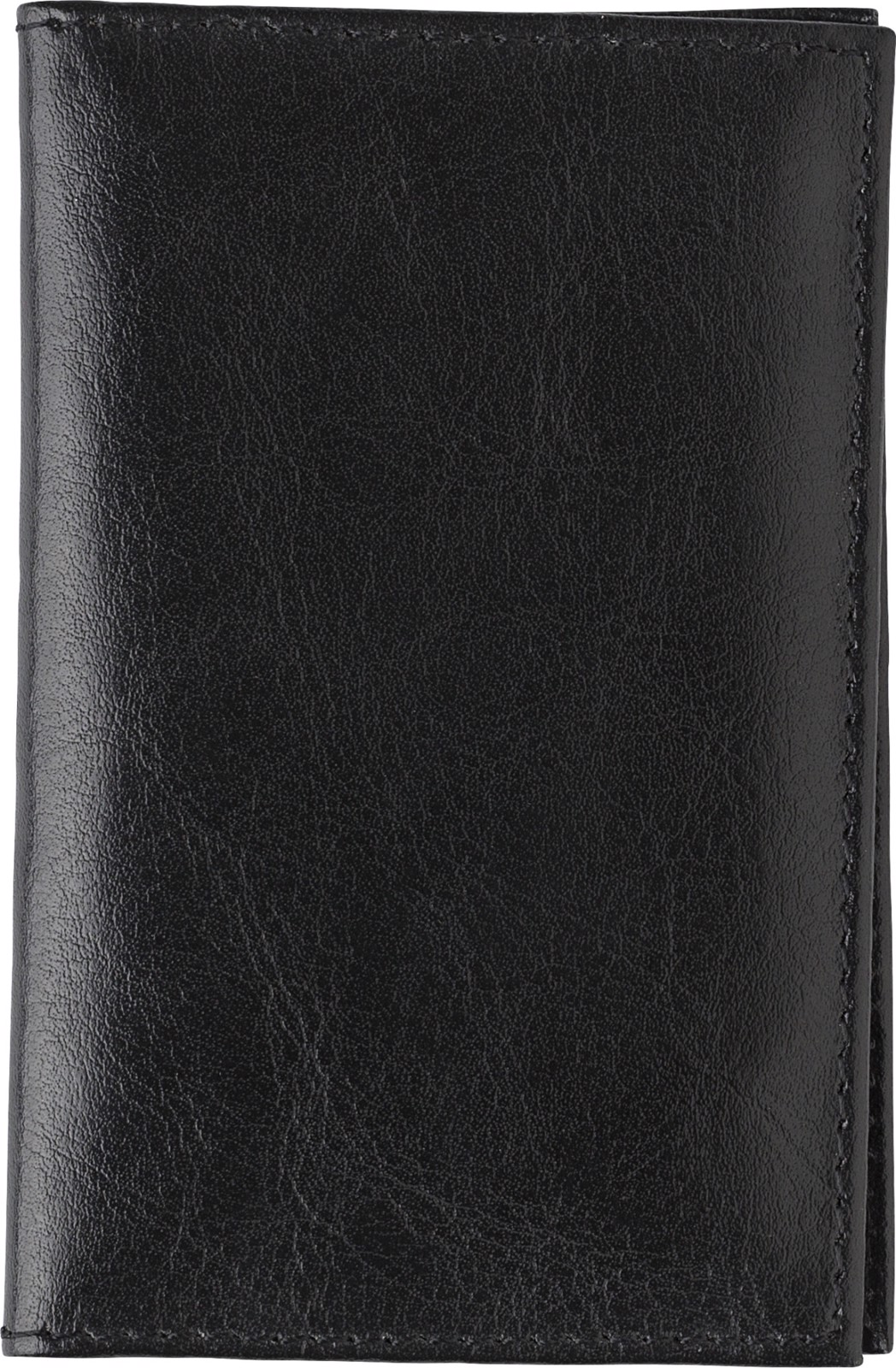 Split leather credit card wallet