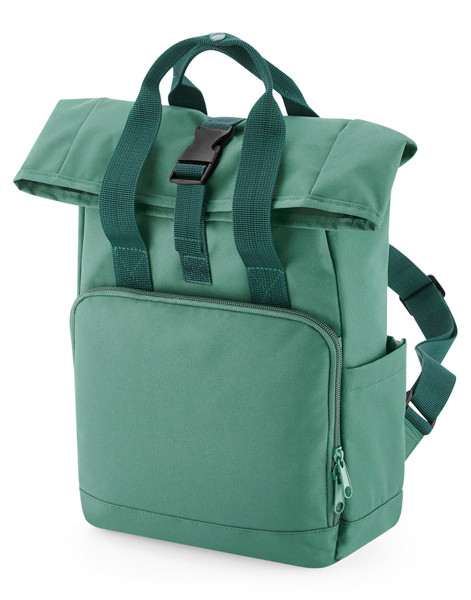 Recycled Mini Twin Handle Roll-Top Backpack - Blush Pink / ONE SIZE