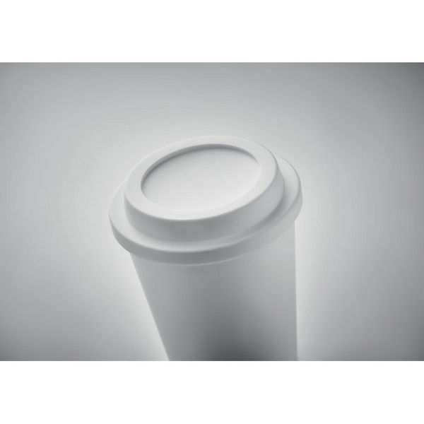 Double wall tumbler PP 300 ml Sora - White