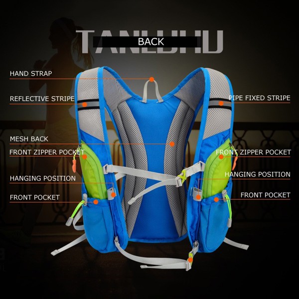 Backpack for running 2 l