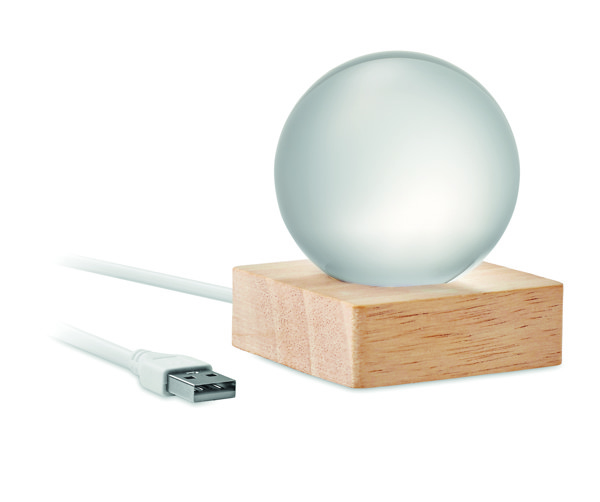 LED-kugle af glas Light