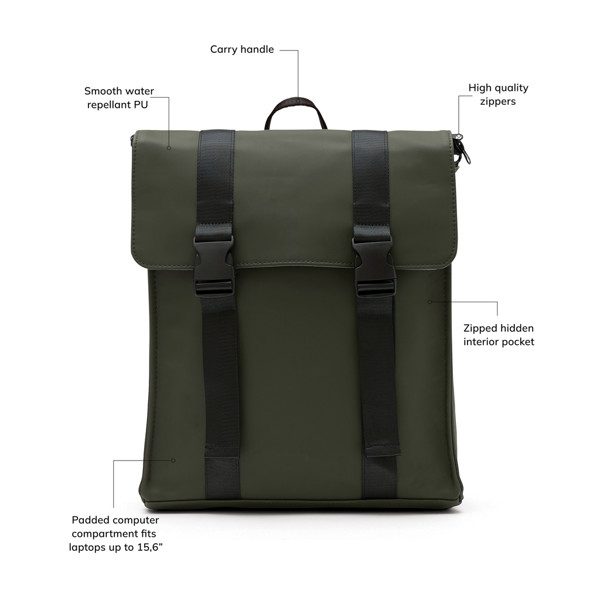 VINGA Sac à dos Baltimore - Vert
