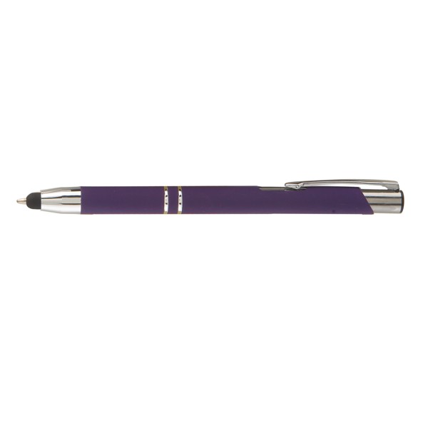 Stylo en métal Crosby pointe stylet - Violet foncé / Laser