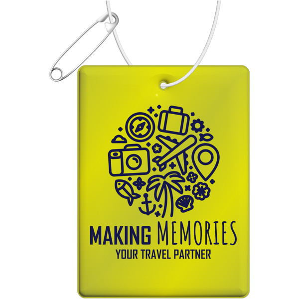 Pendente refletor de TPU retangular RFX™ - Amarelo neón