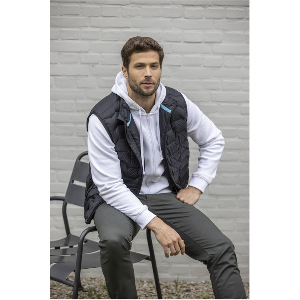 Bodywarmer duvet isotherme Epidote recyclé certifié GRS pour homme - Noir / L