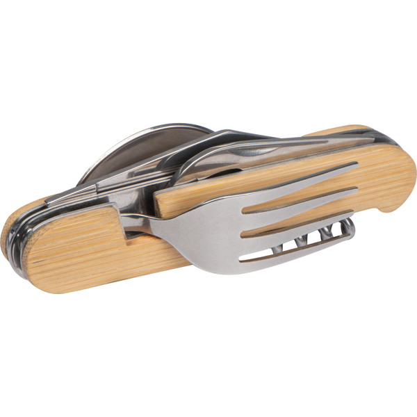 CONNOR Multifunkcionális bicska szett kempinghez - Beige