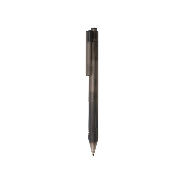 Stylo X9 finition givré avec grip silicone - Noir