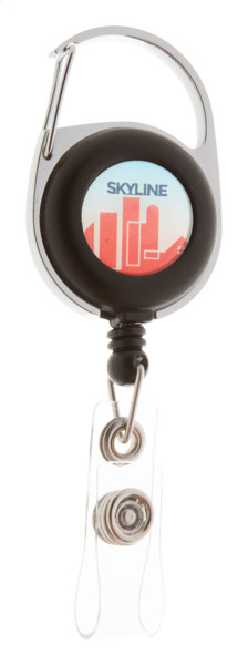 Hooky pass holder, telescopic line, carabiner